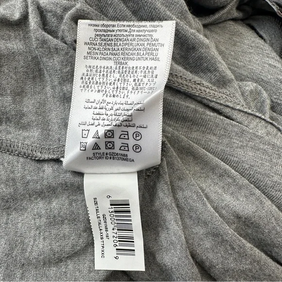 BCBG Maxazria Twist Front Midi Long Sleeve Dress Womens‎ Size XXS Heather Gray - Picture 15 of 16